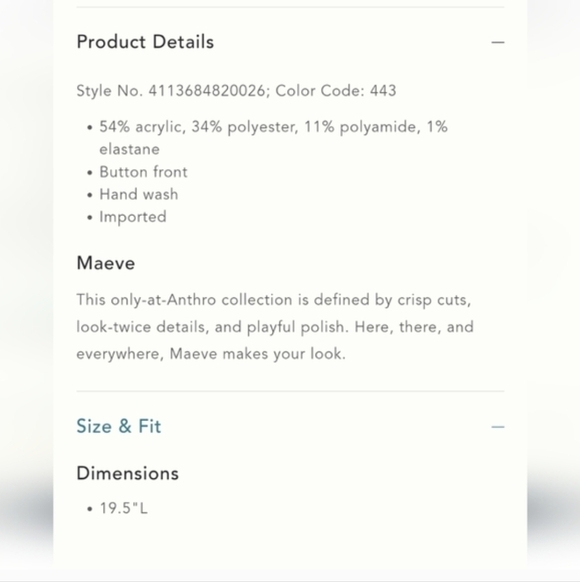 Anthropologie Maeve Short Sleeve Embellished Ruffle Cardigan Size M, New! - Picture 4 of 15